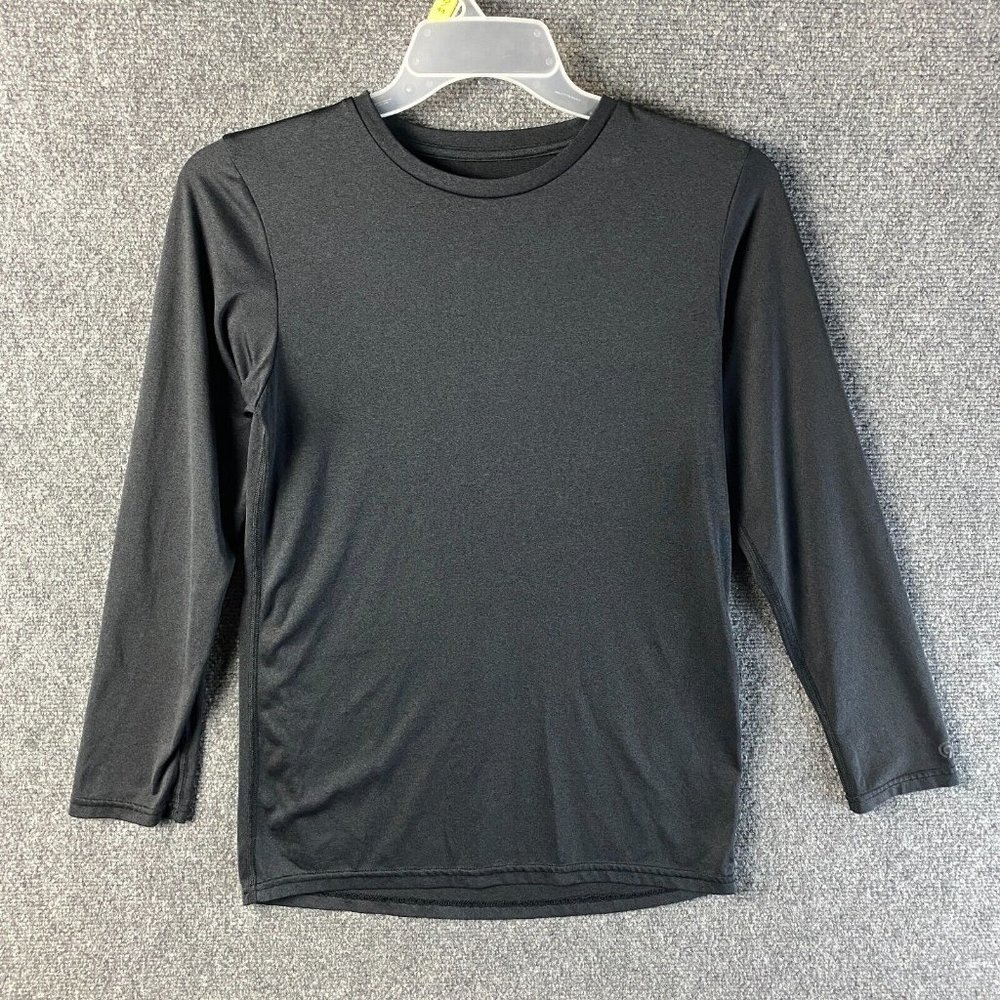 Champion C9 Long Sleeve Active Shirt Youth Boys XL 16-18 Black 100% Polyester
